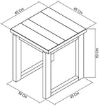 Delta Rustic Oak Lamp Table - Home Furniture Interiors