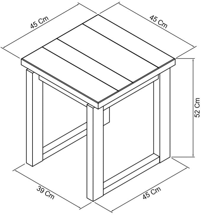 Delta Rustic Oak Lamp Table - Home Furniture Interiors