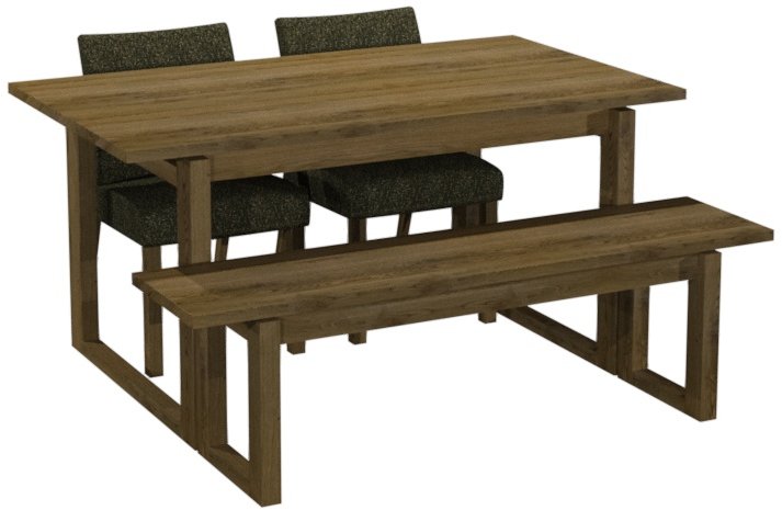 Delta Rustic Oak 4 6 Extension Dining Table - Home Furniture Interiors