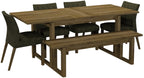 Delta Rustic Oak 4 6 Extension Dining Table - Home Furniture Interiors