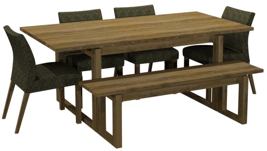 Delta Rustic Oak 6 8 Extension Dining Table - Home Furniture Interiors