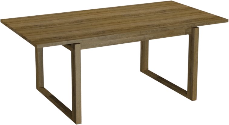 Delta Rustic Oak 6 8 Extension Dining Table - Home Furniture Interiors