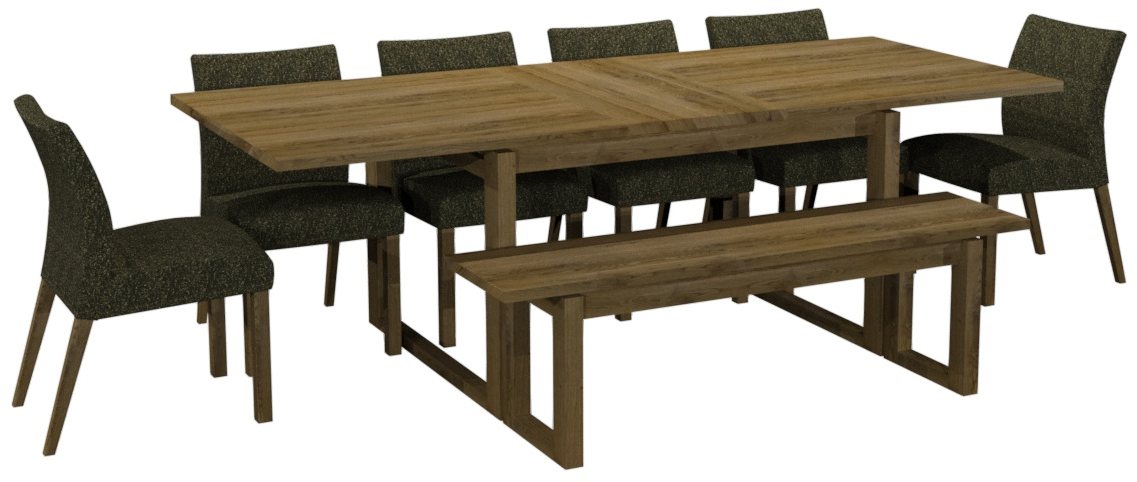 Delta Rustic Oak 6 8 Extension Dining Table - Home Furniture Interiors