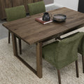 Dark Oak Large Extending Dining Table 158cm to 203cm