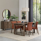 Dark Oak Large Extending Dining Table 158cm to 203cm