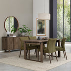 Dark Oak Large Extending Dining Table 158cm to 203cm