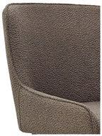 Beige Fabric Kitchen Bar Stool with Black Metal Legs - Home Furniture Interiors