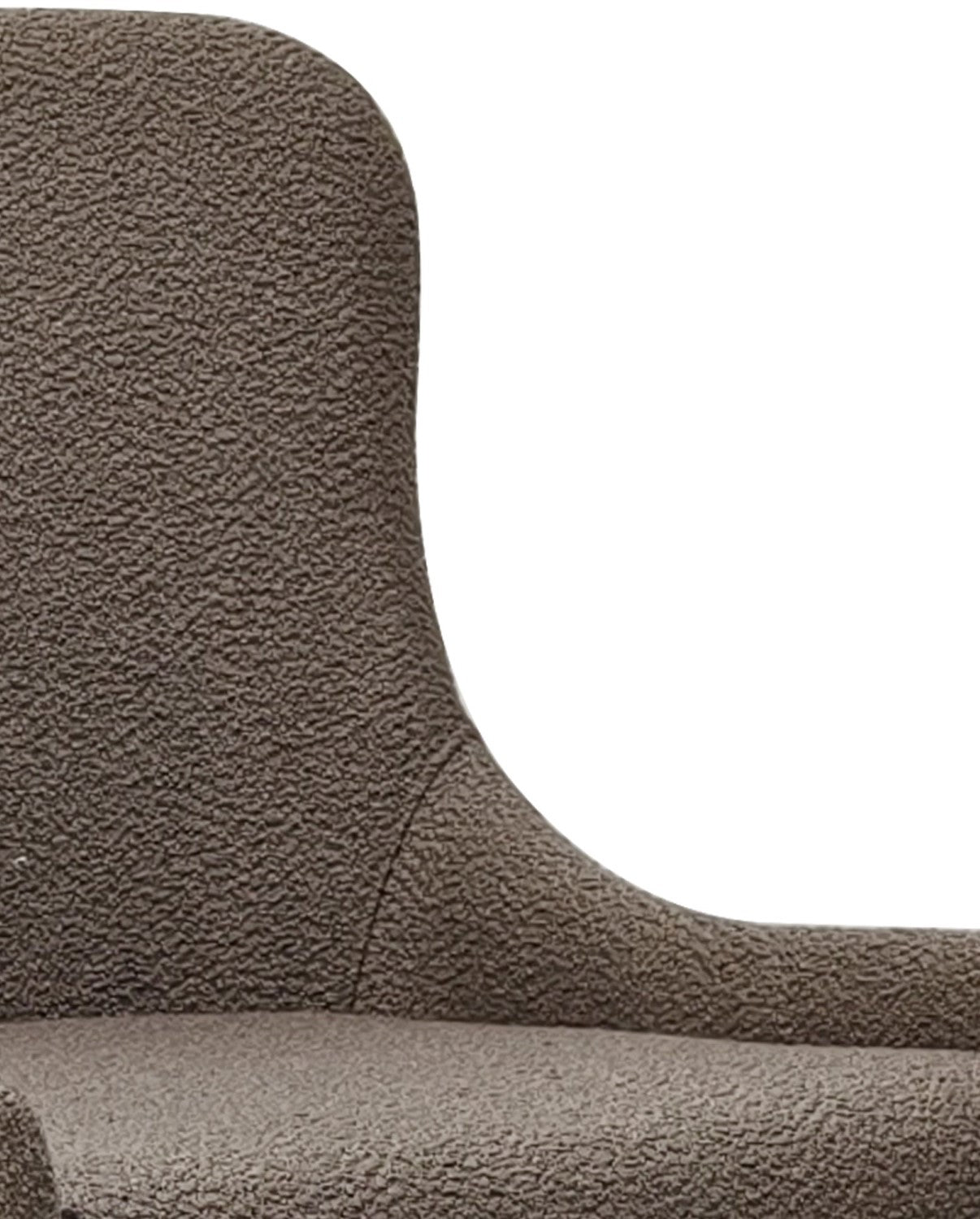 Beige Fabric Kitchen Bar Stool with Black Metal Legs - Home Furniture Interiors