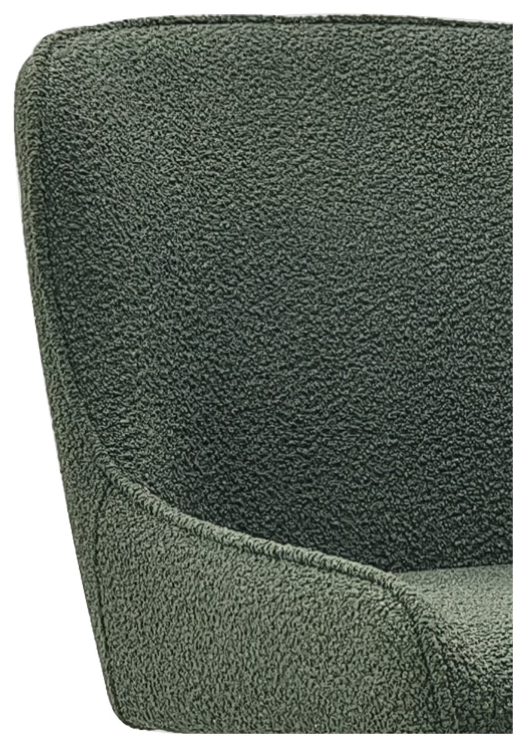 Green Fabric Kitchen Bar Stool with Black Metal Legs - Home Furniture Interiors