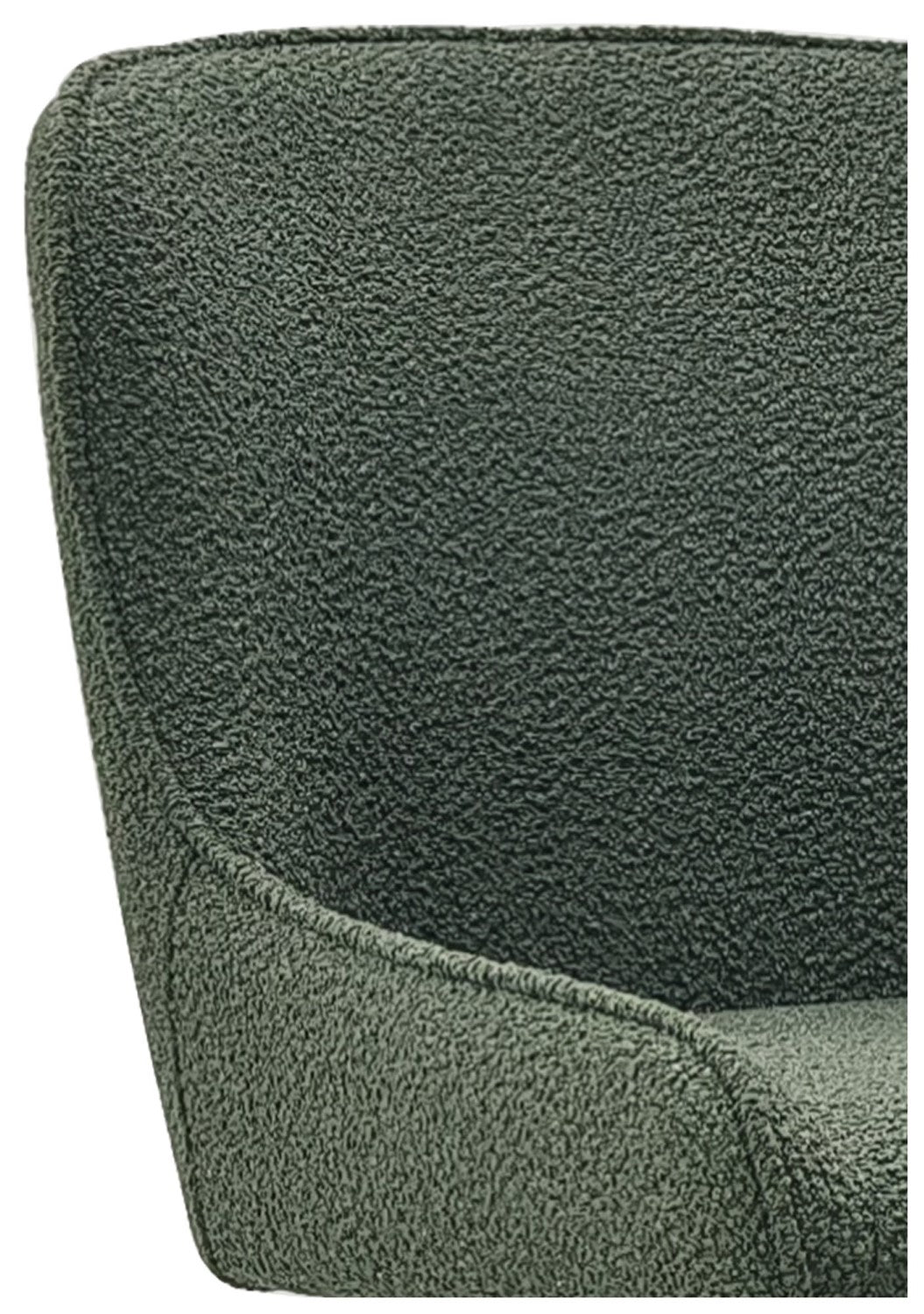 Green Fabric Kitchen Bar Stool with Black Metal Legs - Home Furniture Interiors