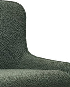 Green Fabric Kitchen Bar Stool with Black Metal Legs - Home Furniture Interiors