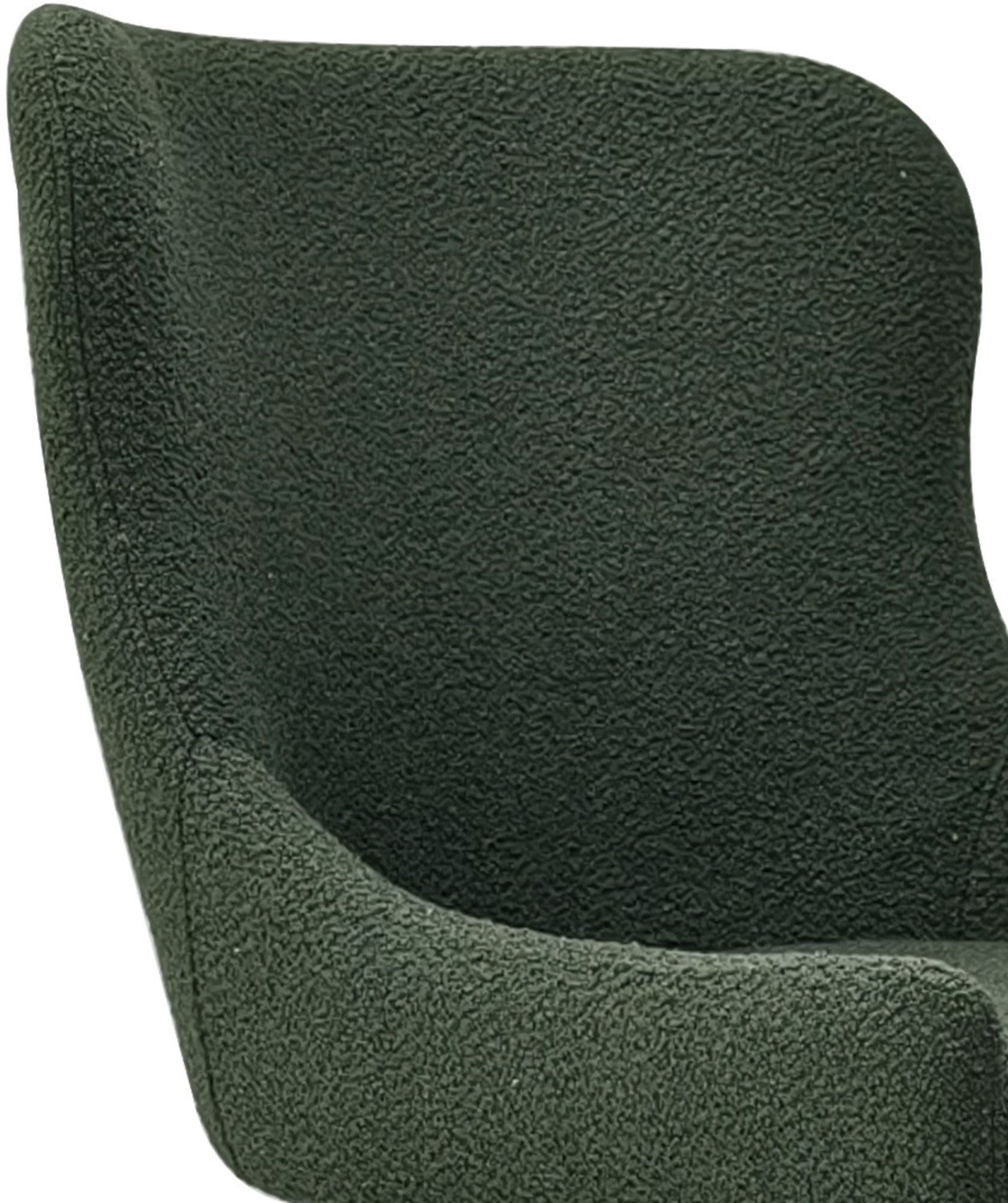 Green Fabric Dining Chair with Black Metal Legs - Home Furniture Interiors