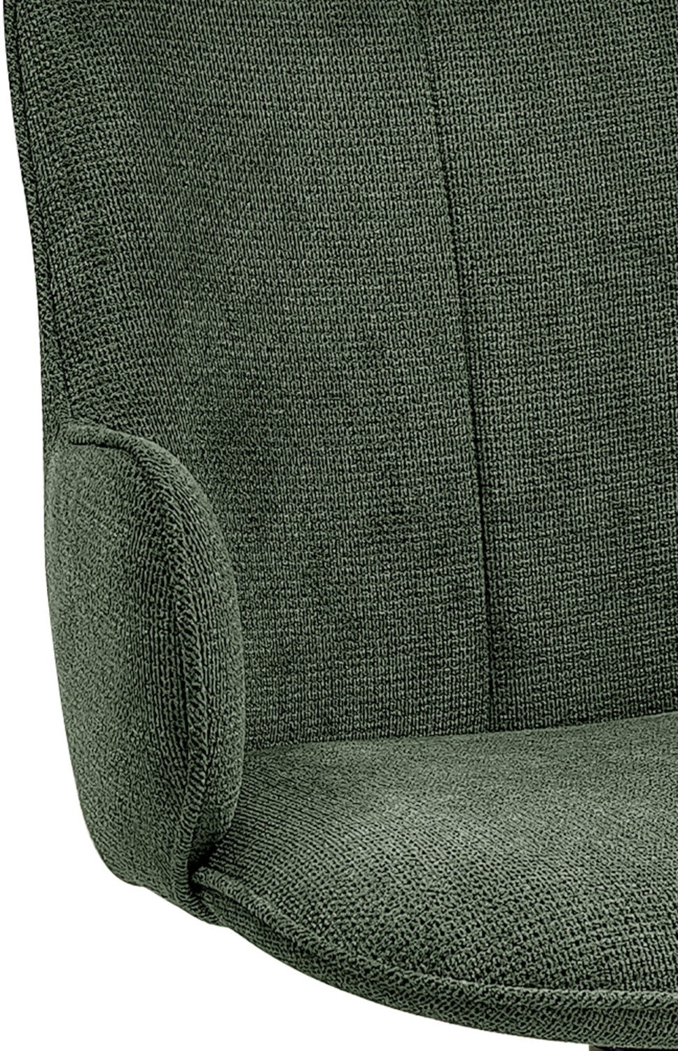 Green Fabric Swivel Dining Chair Black Legs - Home Furniture Interiors