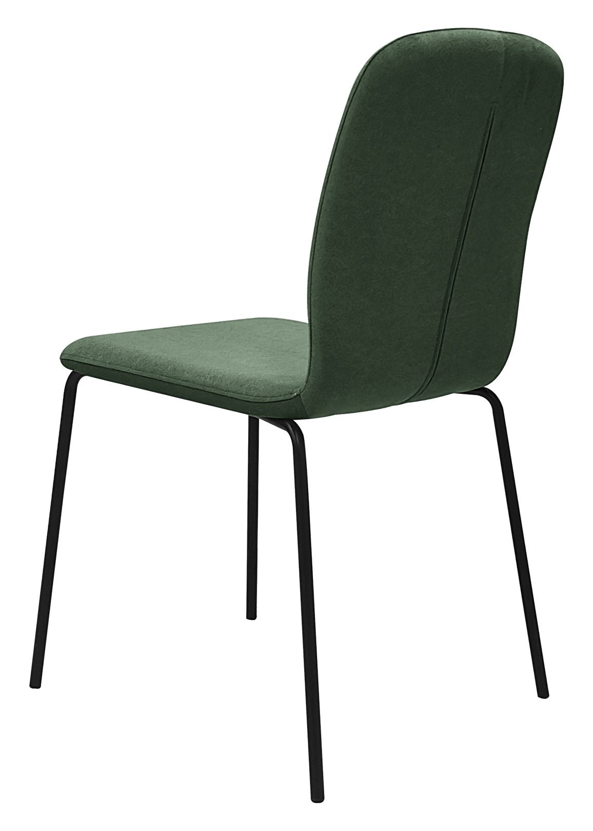 Felix Green Stackable Chair with Black Legs (4 in a Carton) - Home Furniture Interiors