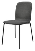 Felix Grey Stackable Chair with Black Legs (4 in a Carton)