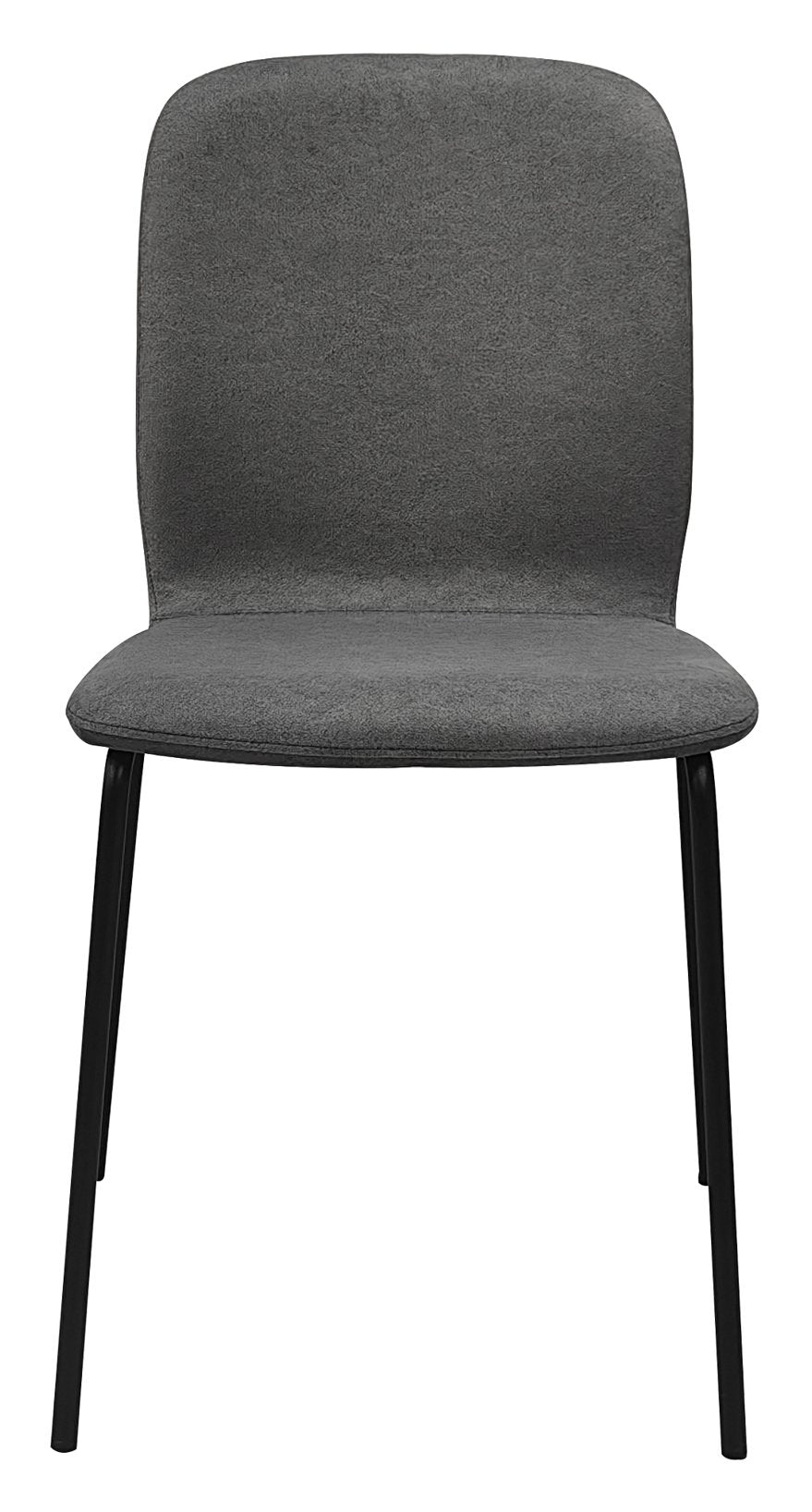 Felix Grey Stackable Chair with Black Legs (4 in a Carton) - Home Furniture Interiors