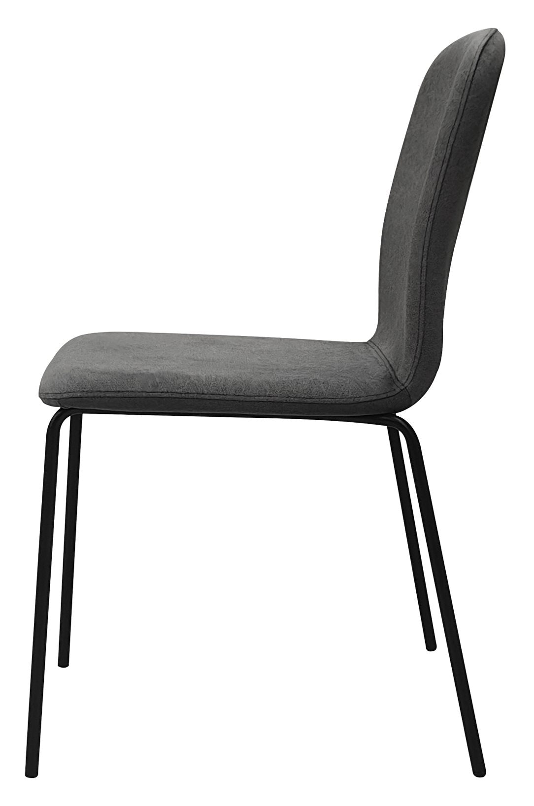 Felix Grey Stackable Chair with Black Legs (4 in a Carton) - Home Furniture Interiors
