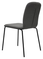 Felix Grey Stackable Chair with Black Legs (4 in a Carton) - Home Furniture Interiors
