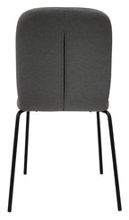 Felix Grey Stackable Chair with Black Legs (4 in a Carton) - Home Furniture Interiors