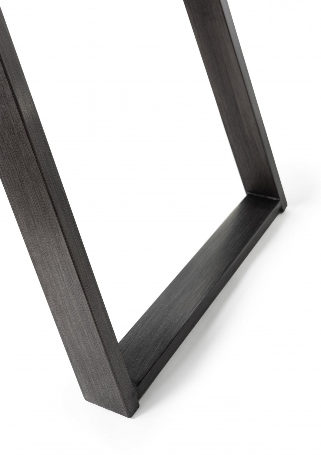 Rectangular 6ft Grey Painted Dining Table Glass Top - Home Furniture Interiors