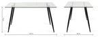 Clear Glass Dining Table Set 4 Grey Velvet Dining Chairs - Home Furniture Interiors