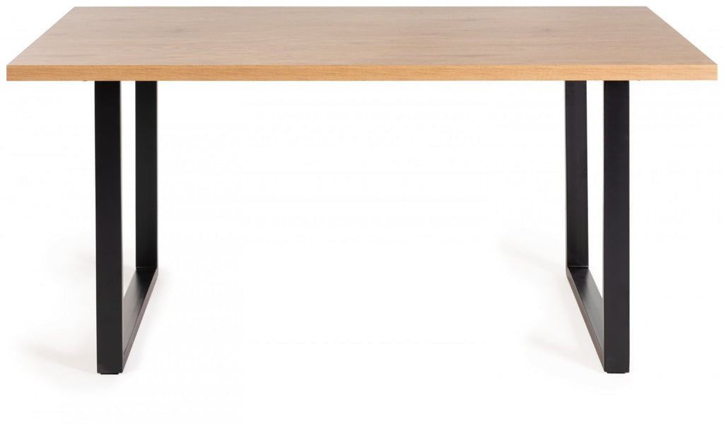 Oak Dining Table Set 4 Dark Grey Leather Chairs - Home Furniture Interiors