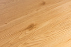 Rustic Oak Top Rectangular Kitchen Dining Table Black Legs - Home Furniture Interiors