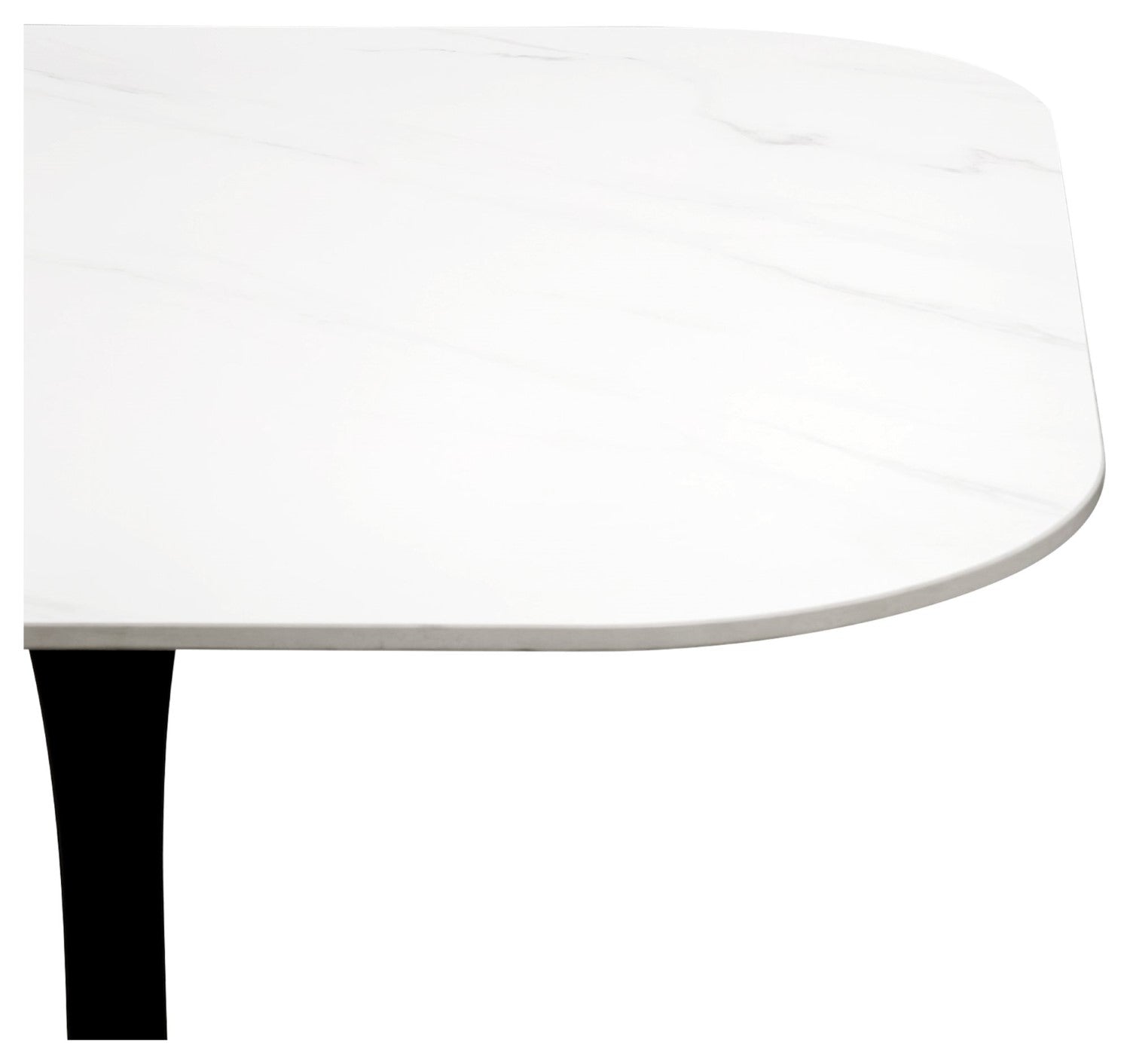 White Marble Effect 90cm Square Bistro Dining Table - Home Furniture Interiors