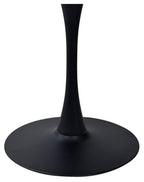 Beige Stone Topped Square Bistro Table with Pedestal Base - Home Furniture Interiors