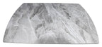 Light grey gloss marble effect large extending dining table by Bentley Designs, showcasing the elegant marble surface and extendable design.