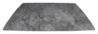 Levanti Light Grey Gloss Sintered Stone 6 8 Seater Double End Extension Dining Table with Tapered Black Base - Home Furniture Interiors