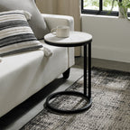 Mateo White Sintered Stone Sofa Table
