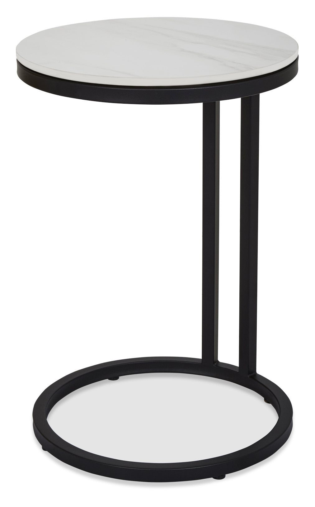 Mateo White Sintered Stone Sofa Table - Home Furniture Interiors
