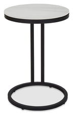 Mateo White Sintered Stone Sofa Table - Home Furniture Interiors
