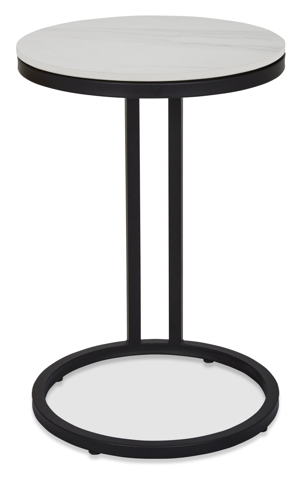 Mateo White Sintered Stone Sofa Table - Home Furniture Interiors