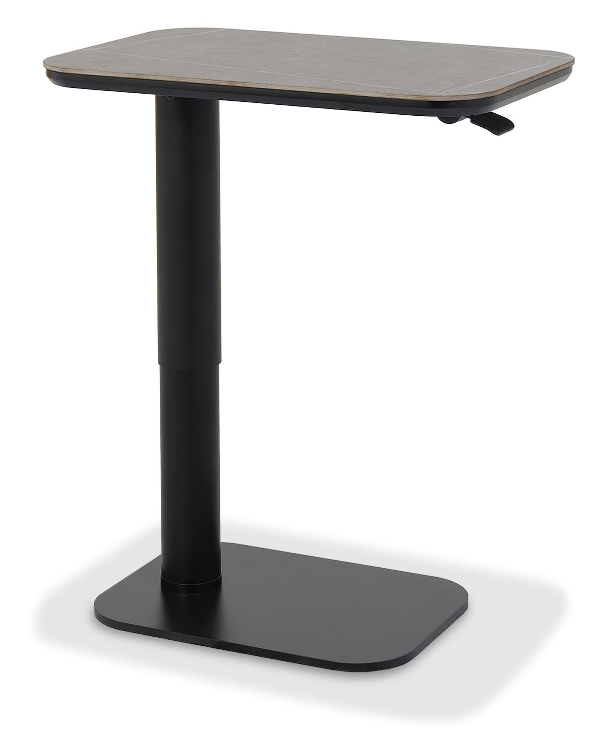 Grey Sintered Stone Top Adjustable Gas Lift Sofa Table
