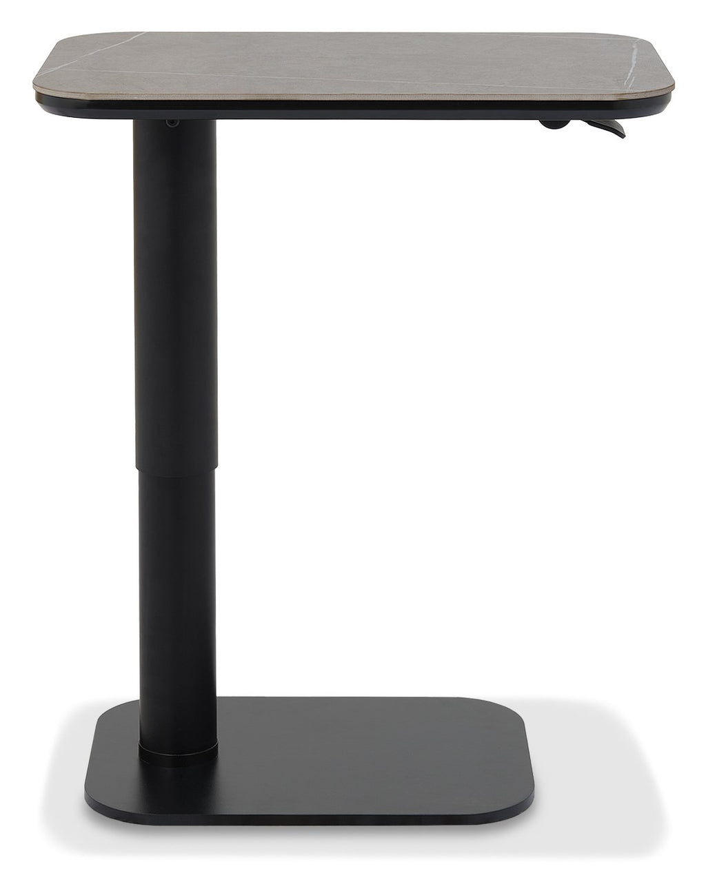 Grey Sintered Stone Top Adjustable Gas Lift Sofa Table