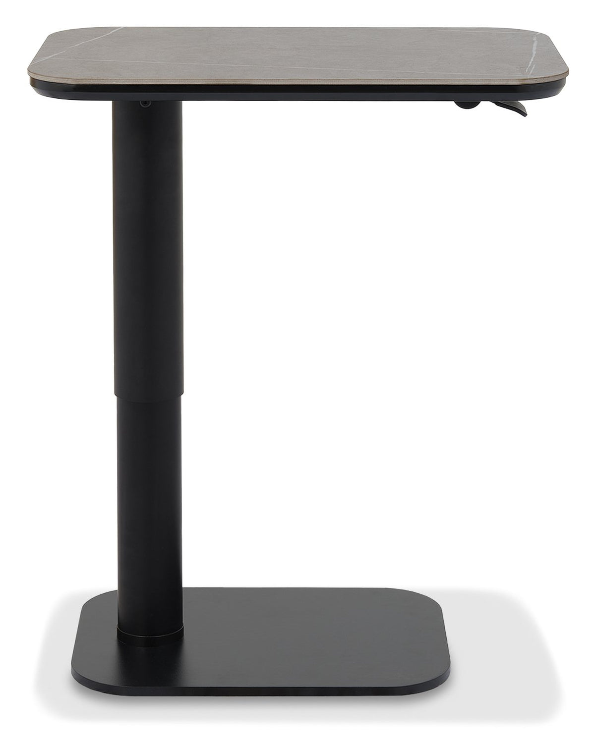 Grey Sintered Stone Top Adjustable Gas Lift Sofa Table