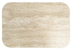 Beige Marble Effect Gas Lift Adjustable Sofa Side Table - Home Furniture Interiors