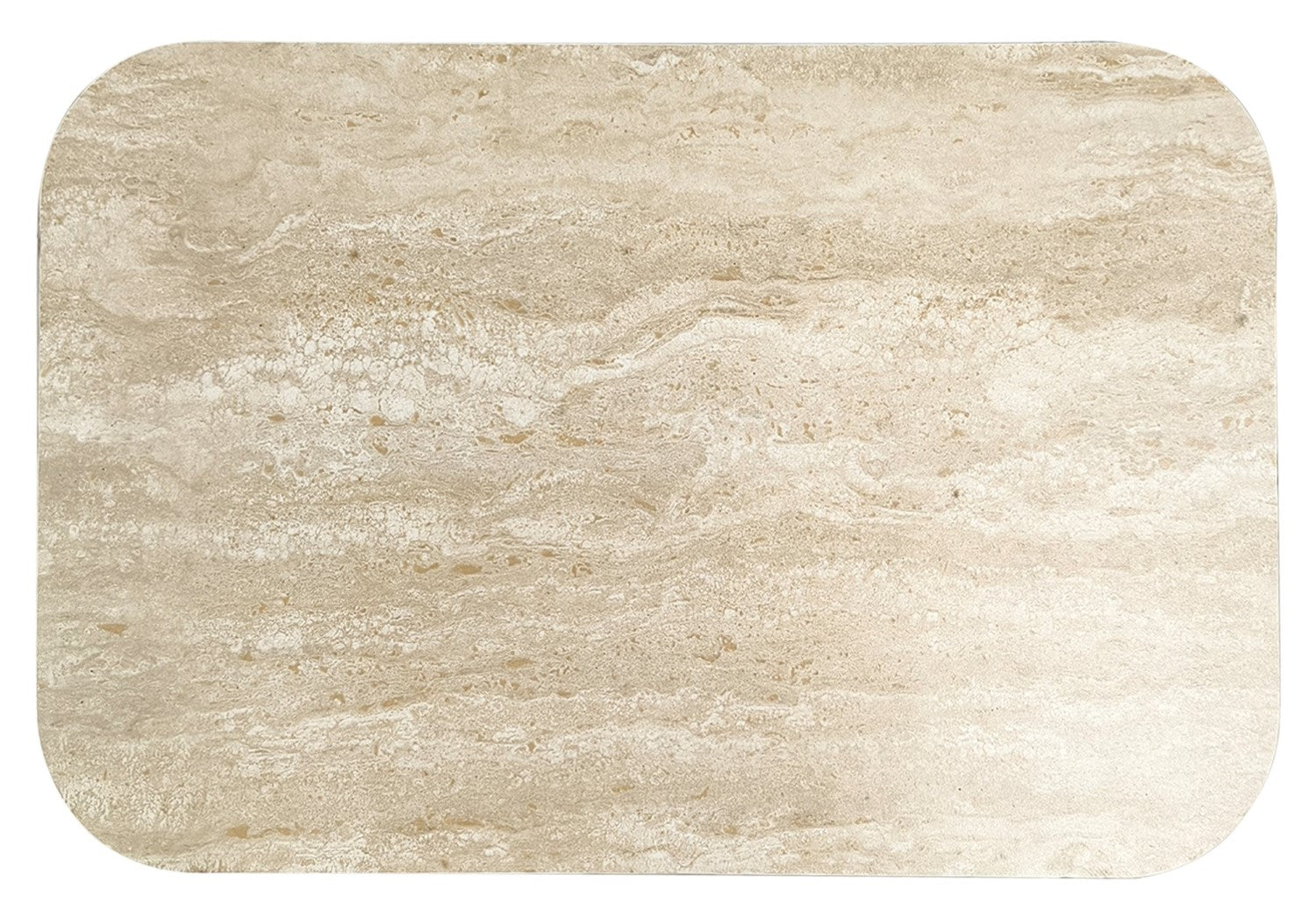 Beige Marble Effect Gas Lift Adjustable Sofa Side Table - Home Furniture Interiors