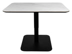Jenson Matt White Sintered Stone Gas Lift Adjustable Coffee to Sofa Height Table - Home Furniture Interiors