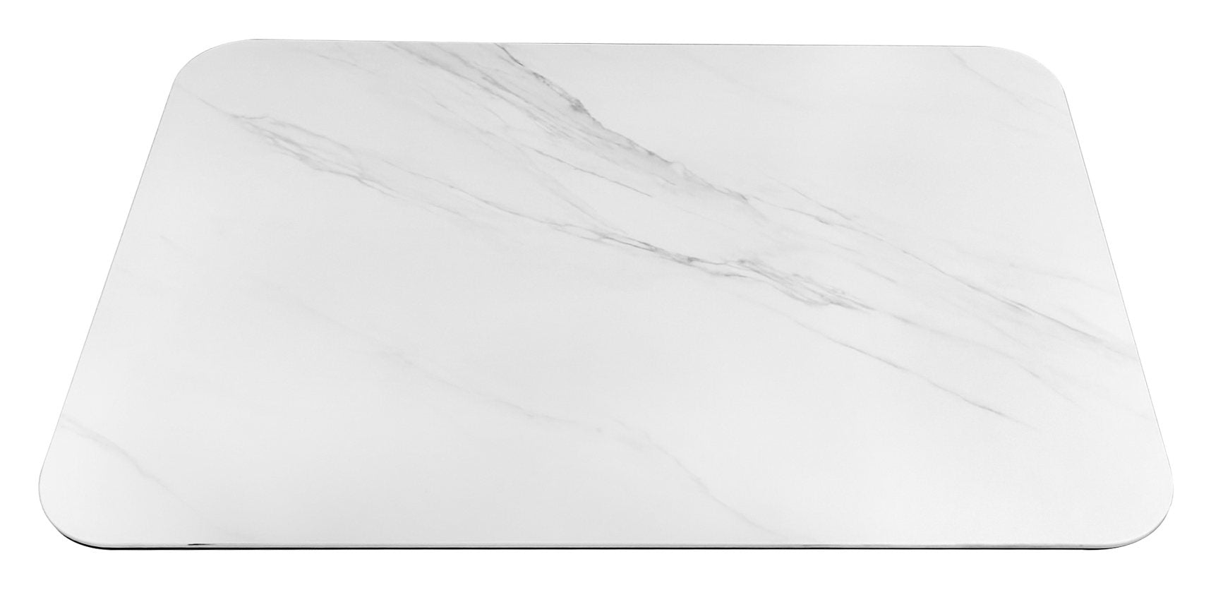 Jenson Matt White Sintered Stone Gas Lift Adjustable Coffee to Sofa Height Table - Home Furniture Interiors