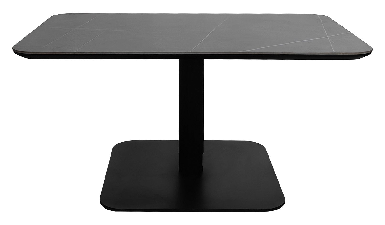 Jenson Matt Grey Sintered Stone Gas Lift Adjustable Coffee to Sofa Height Table
