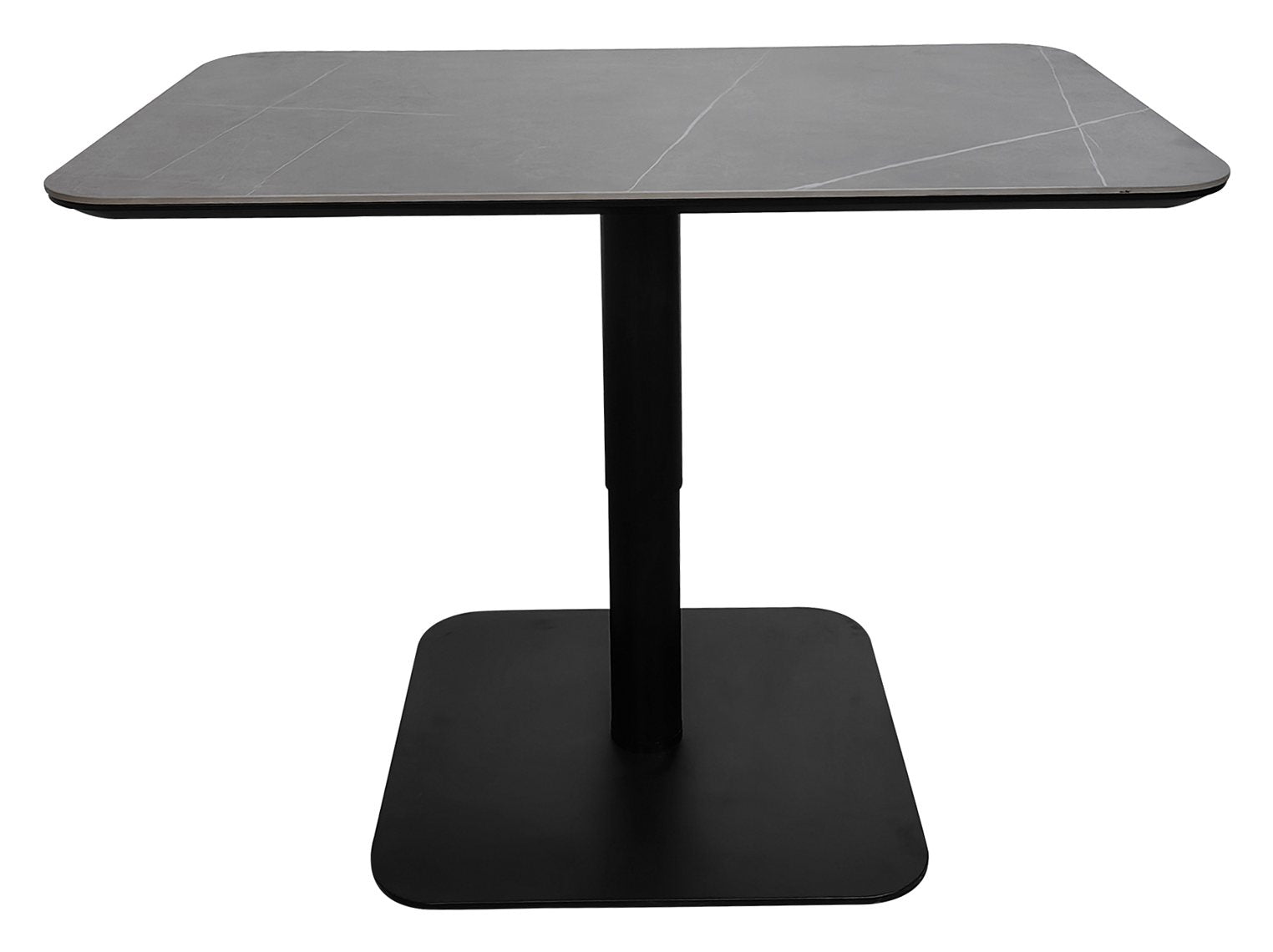 Jenson Matt Grey Sintered Stone Gas Lift Adjustable Coffee to Sofa Height Table - Home Furniture Interiors