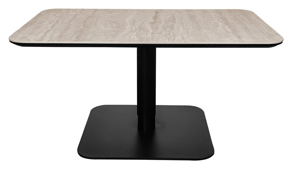 Jenson Matt Beige Sintered Stone Gas Lift Adjustable Coffee to Sofa Height Table