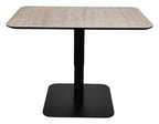 Jenson Matt Beige Sintered Stone Gas Lift Adjustable Coffee to Sofa Height Table - Home Furniture Interiors