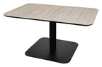 Jenson Matt Beige Sintered Stone Gas Lift Adjustable Coffee to Sofa Height Table - Home Furniture Interiors