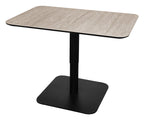 Jenson Matt Beige Sintered Stone Gas Lift Adjustable Coffee to Sofa Height Table - Home Furniture Interiors