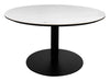 Modus Matt White Sintered Stone Gas Lift Adjustable Coffee/Bistro Table