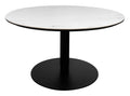 Modus Matt White Sintered Stone Gas Lift Adjustable Coffee/Bistro Table